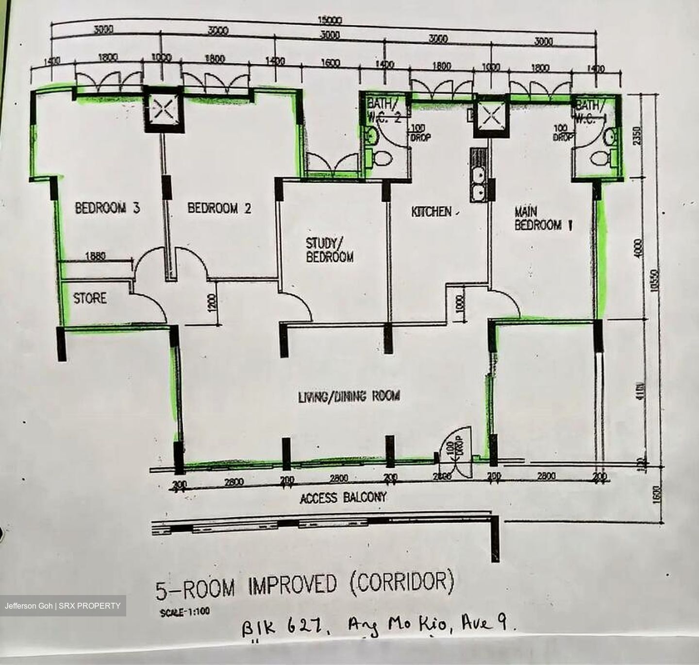 Blk 627 Ang Mo Kio Avenue 9 (Ang Mo Kio), HDB 5 Rooms #548103171